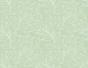 seamless pattern with leaves