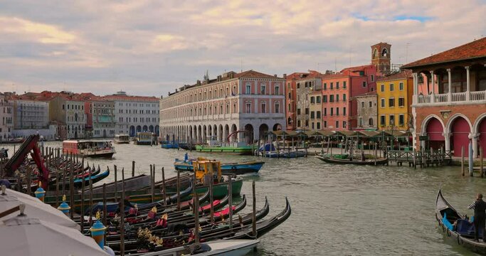 View from Venice Italy Grand Canal