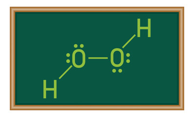 Lewis structure of hydrogen peroxide (H2O2). Chemetry resources for teachers and students.