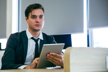 business approve and certificate concept, confirmation of business marketing document permit and...