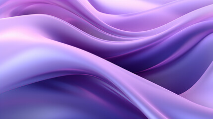 Obraz premium Colorful wavy liquid flow, purple smooth fold silky satin surface texture, elegant, creativity, luxury concept backdrop, modern abstract background. Generative AI
