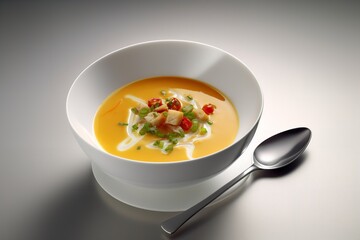 vegetable soup in a bowl