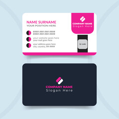 Professional corporate business card design template