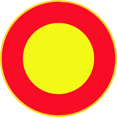 Closed to all vehicles road sign