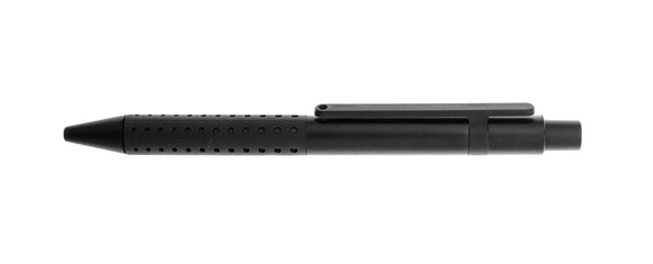 Black pen isolated on transparent, PNG. Office and school supply