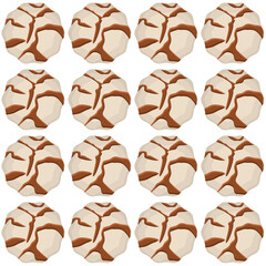 Pattern homemade cookie different taste in pastry biscuit