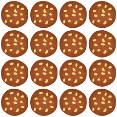 Pattern homemade cookie different taste in pastry biscuit