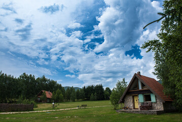 Small village in Donja Brezna in Plužine, Montenegro.