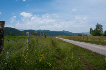 Small village in Donja Brezna in Plužine, Montenegro.