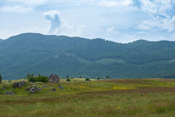 Small village in Donja Brezna in Plužine, Montenegro.