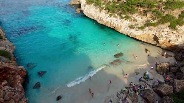 Mallorca - Cala del Moro (Cal&oacute; des Moro) vista de drone