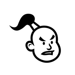 Genie mascot logo icon design illustration