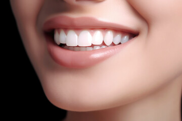 Fototapeta premium Exultant Laughter and Perfect Teeth. Generative AI