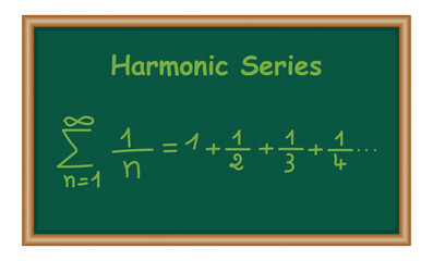 Summation of harmonic series formula in mathematics. Math resources for teachers and students.