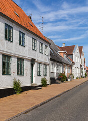 Street at the old town of Sønderborg, Denmark