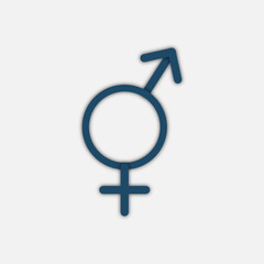 Gender symbol of bigender. Sexual orientation. Vector illustration - 617418615