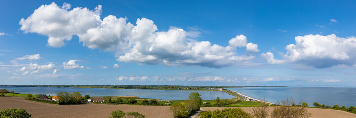 Fototapeta na wymiar Landscape around Hørup Hav between Kegnæs and Als, Denmark