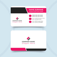 Creative and clean modern professional business card template design