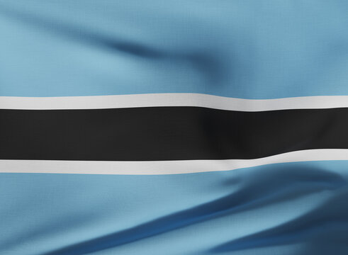 Flag of Republic of Botswana (Botsuana)	