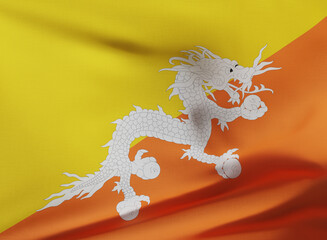 Flag of Bután	