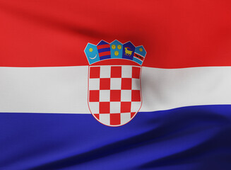 Naklejka premium Flag of Croatia (Croacia)