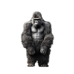 Fototapeta na wymiar gorilla isolated on white background.