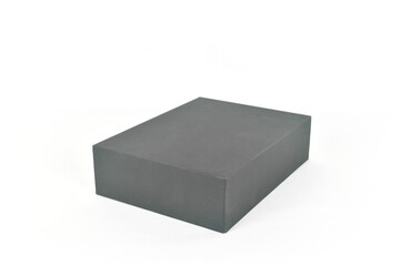 black box packaging set on white background.