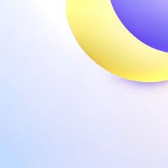 abstract background with lines - Light Purple and Light Yellow Circles Background - Light Colors and White - Generative AI