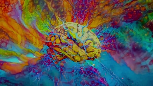 Acid brain art