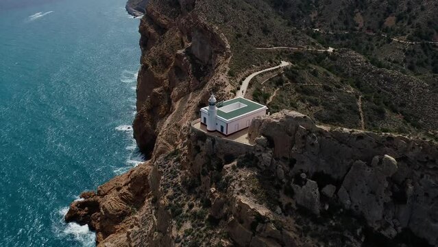 Faro de Albir, Alicante (Serra Gelada) a vista de drone