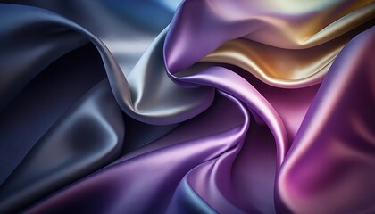 fashionable colorful silk cloth abstract textile background design generative ai