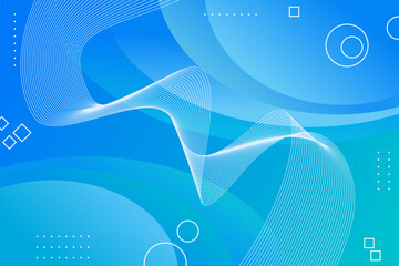 Blue gradient abstract geometric background