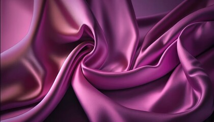 beautiful and soft silky satin fabric backdrop with a flowing motion generative ai