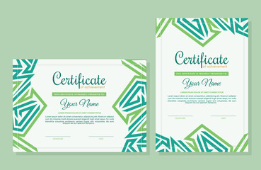 vector abstract certificate of achievement