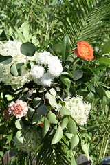 Dekoration-Blumen-Hochzeit-Feier-Natur