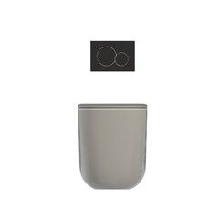 lavatory pan isolated on transparent background, bidet, 3D illustration, cg render
