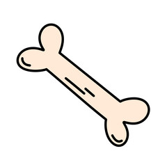 Halloween bone human icon.