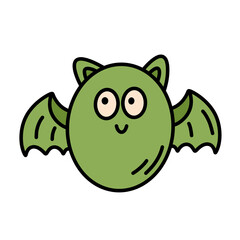 Halloween bat icon.