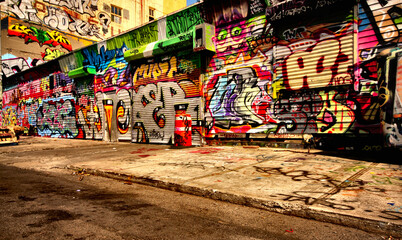 Graffiti street art