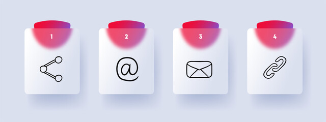 Email Icon. Communication, correspondence, digital messaging, inbox, electronic mail. Vector line icon for Business and Advertising