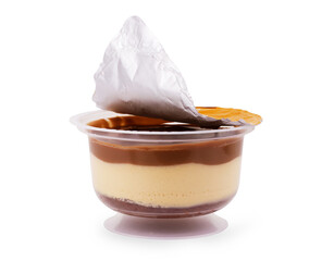 Tiramisu Dessert isolated on white background