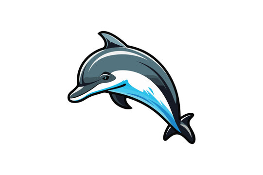 dolphin vector logo template