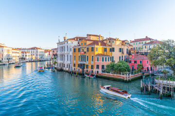 Grand Canal side view in Venice