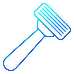 razor line icon on dark