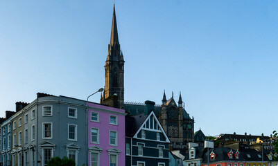 The city of Cobh, Ireland on a beautiful day