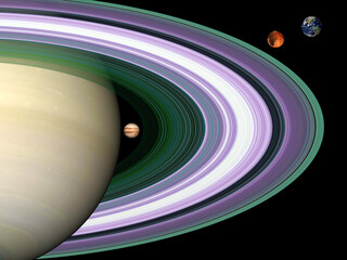 Radio Occultation: Unraveling Saturn's Rings Jupiter. mars earth © allen