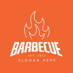 Barbecue logo design. Food or grill template.