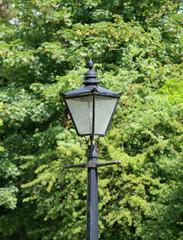 Old fashioned street lamp light