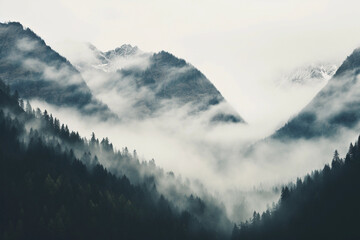 Mountains in the fog, Mountains, Beautiful mountains