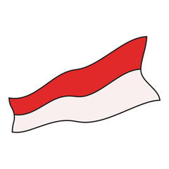 Independence Day Indonesian Flag